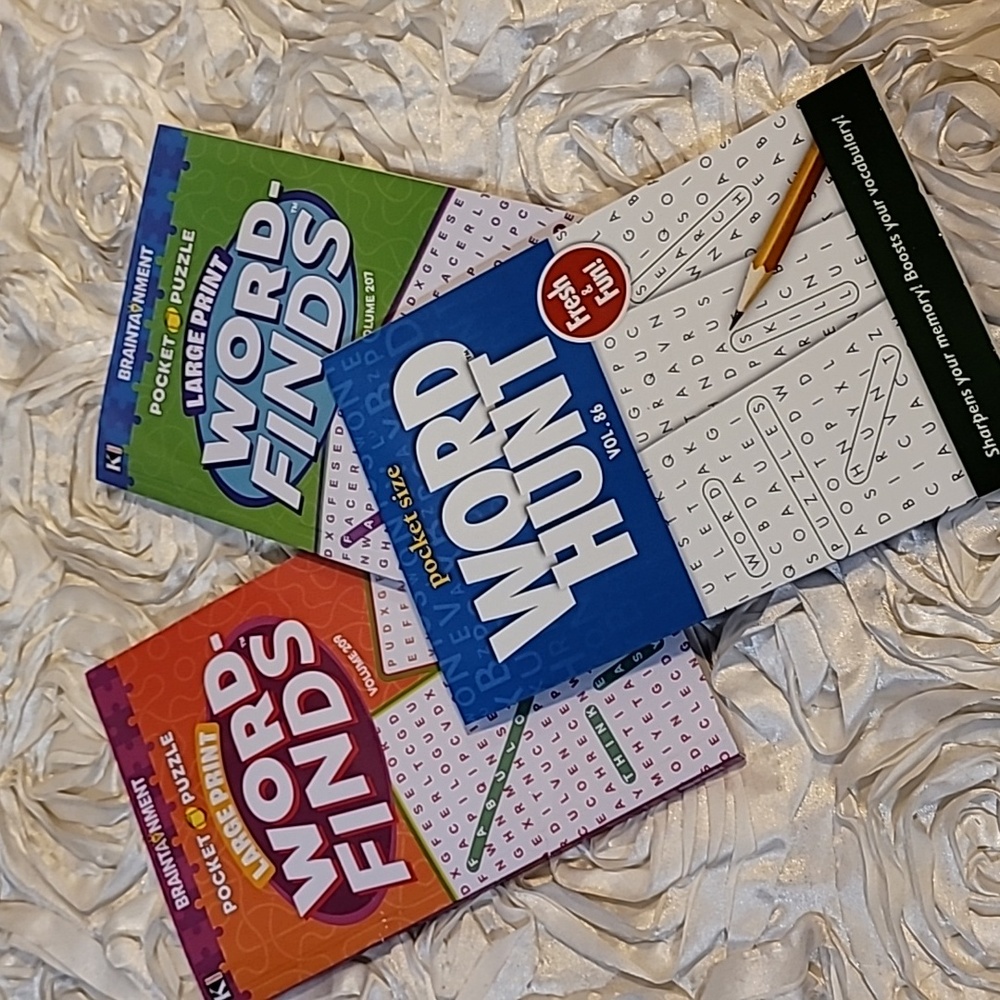Word Search / Find Books Set of 3 Books.
